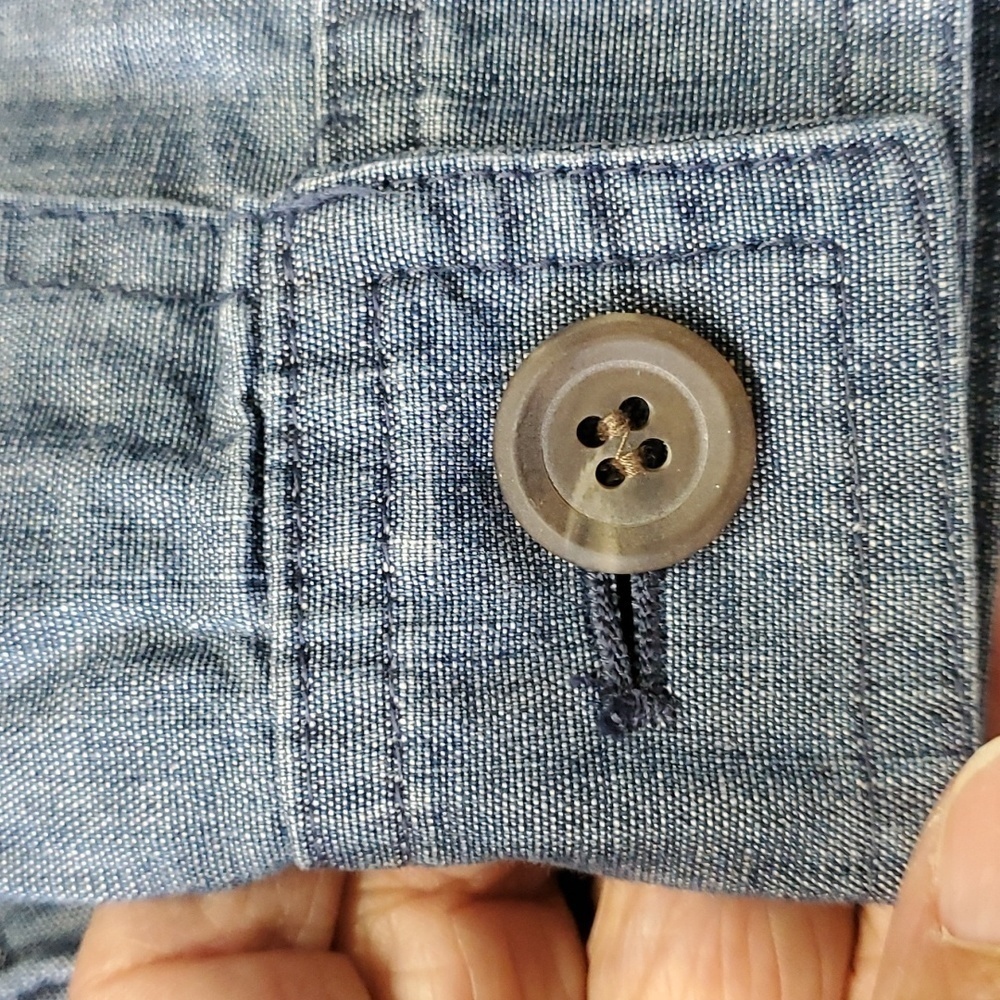 Charter Club Light Blue Denim Button-Down Shirt Jacket - Picture 14 of 14